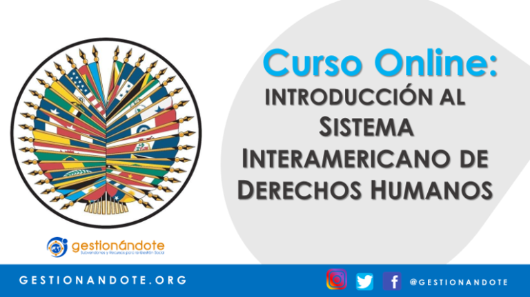 Curso Online: Introducción Al Sistema Interamericano De Derechos Humanos